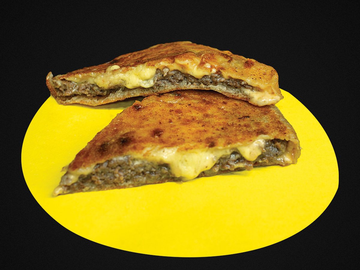 Meat and mix cheese Hawawshi