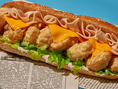 Cheesy Shrimp Sandwich