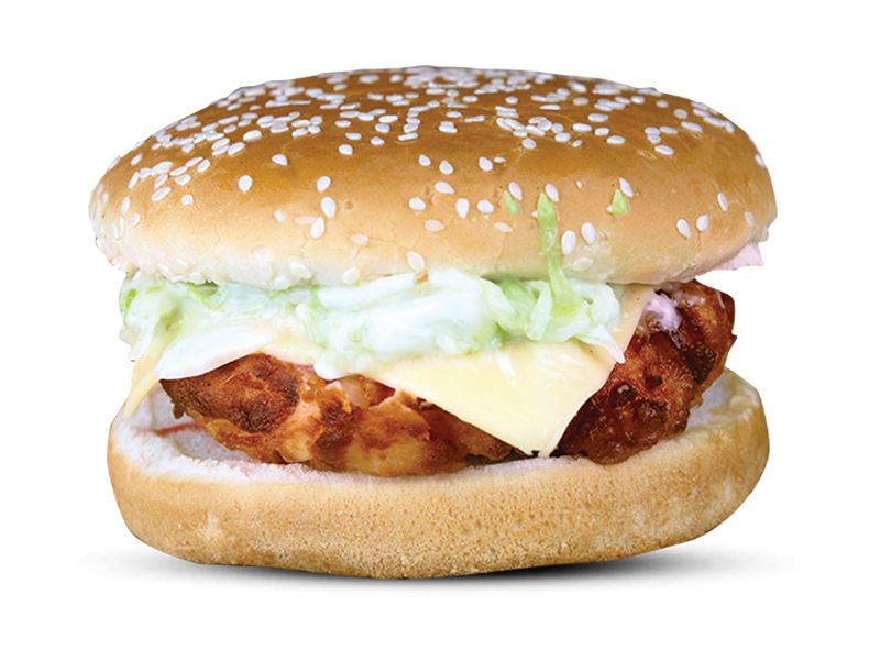 Crispy Chicken Bun Burger