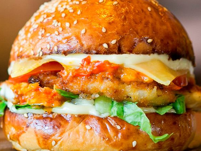 Mix Chicken Burger Sandwich