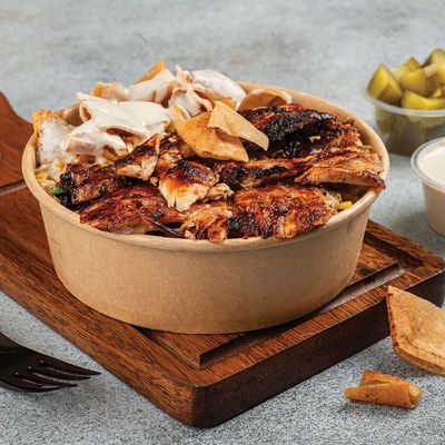 Spicy Chicken Fatteh