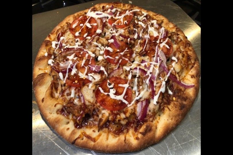 Chicken BBQ Italian pizza