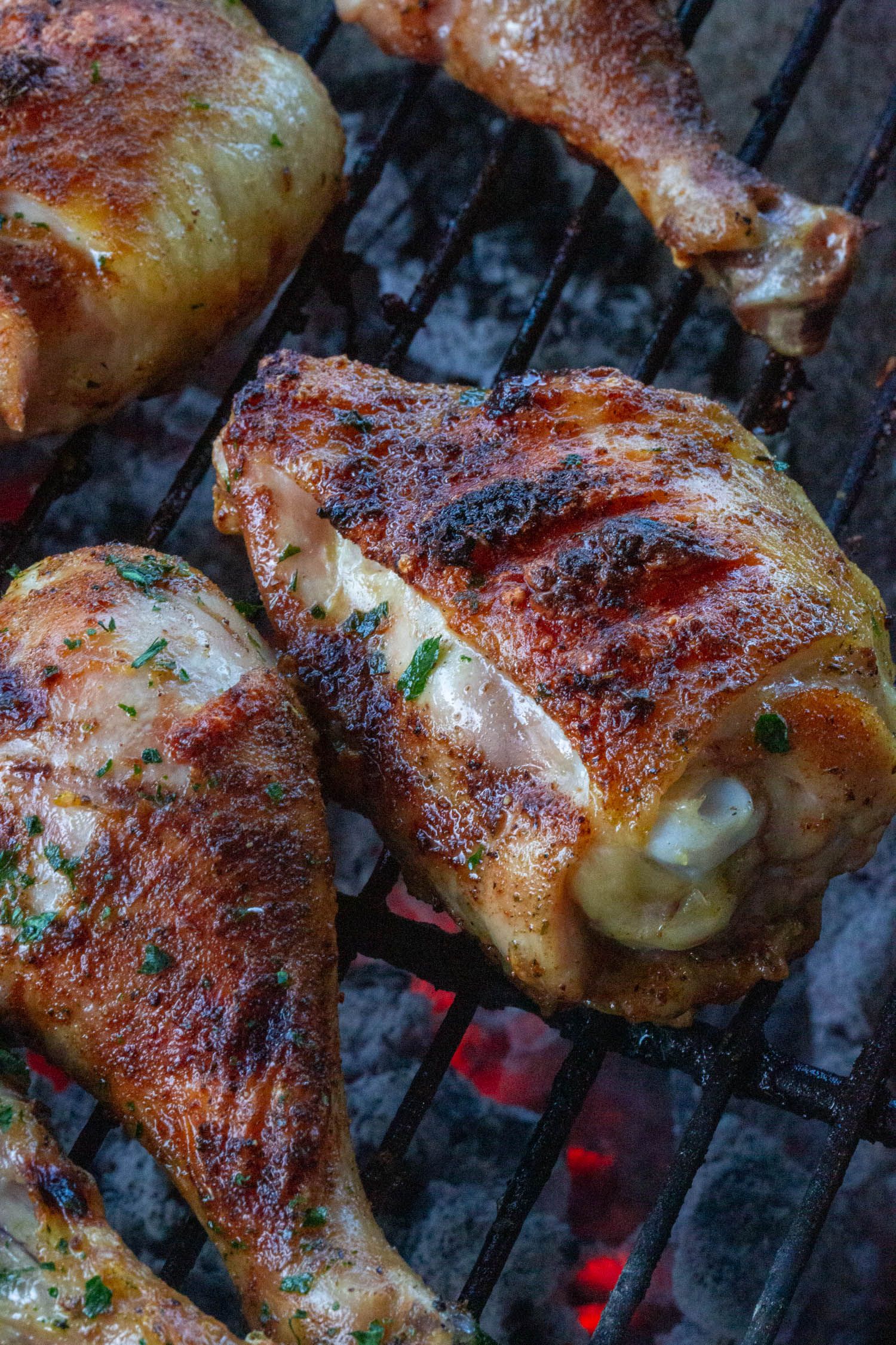 1/4 Chicken Breast on Charcoal