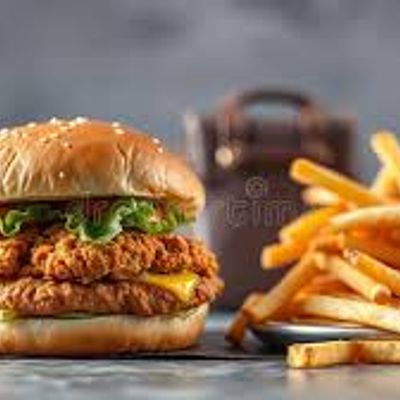 Chicken Burger + French Fries + Juice
