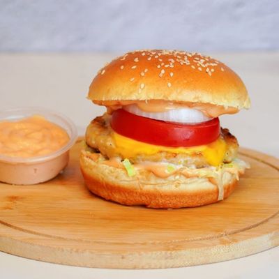 Onion Chicken Burger