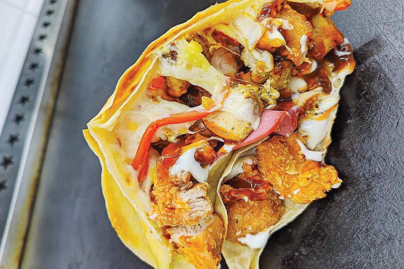 Chicken Burger Crepe