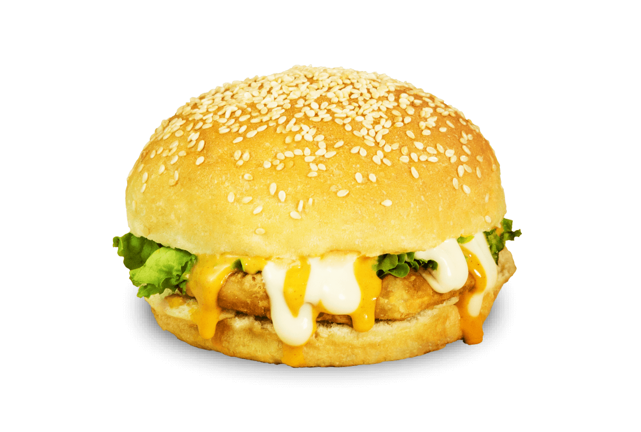 Chicken Burger With Cheese Sandwich