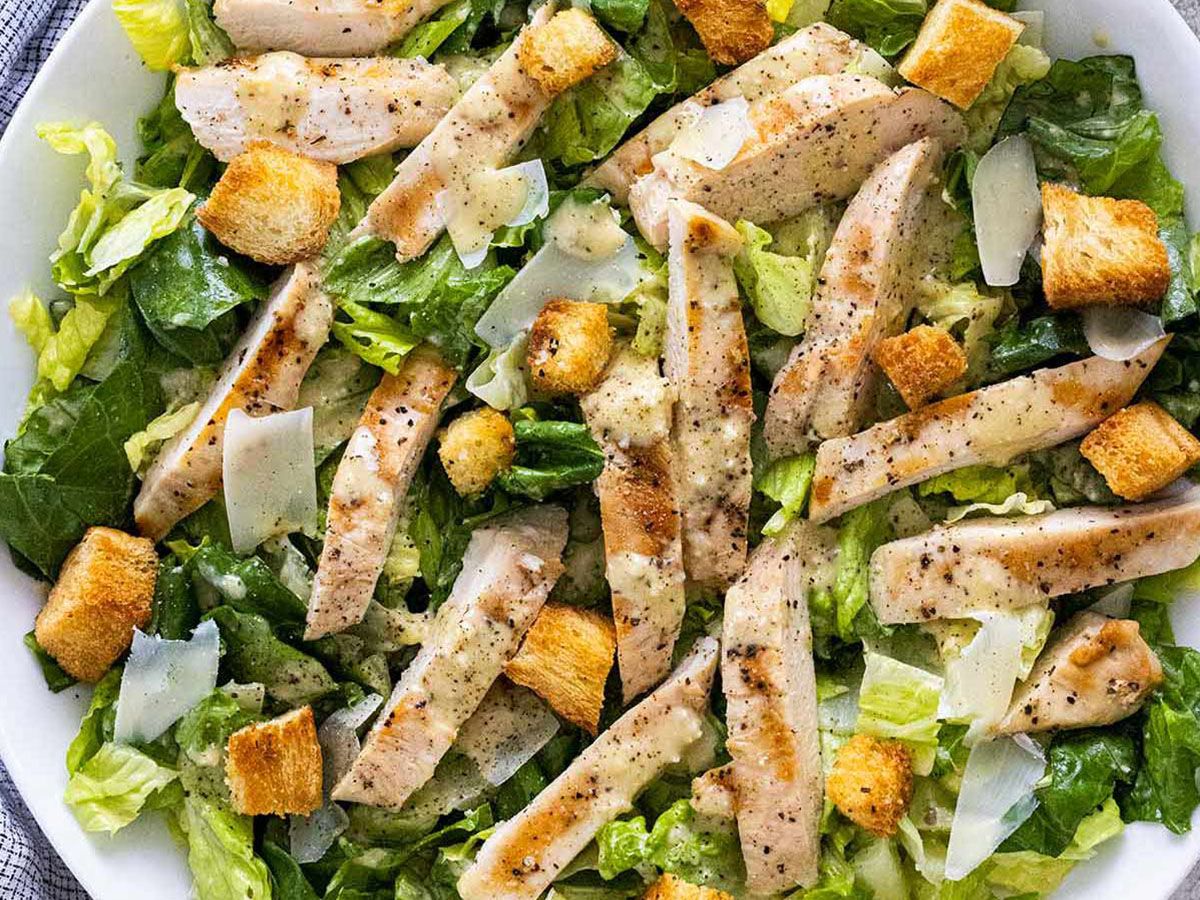 Chicken Caesar salad