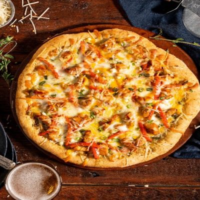 Chicken Strips Cheddar Pizza