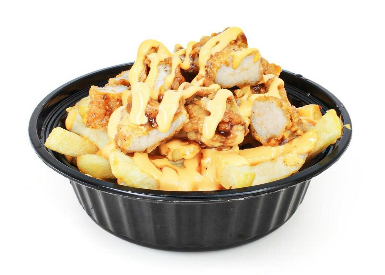 Fries Strips With Cheddar Sauce