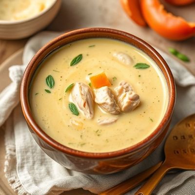 شوربة دجاج كريمية