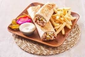 Chicken Fajita Saj Sandwich