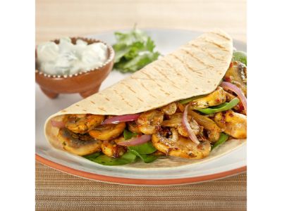 Chicken Fajita With Mushroom Crepe