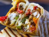 Chicken Fajita Wrapped Tortilla
