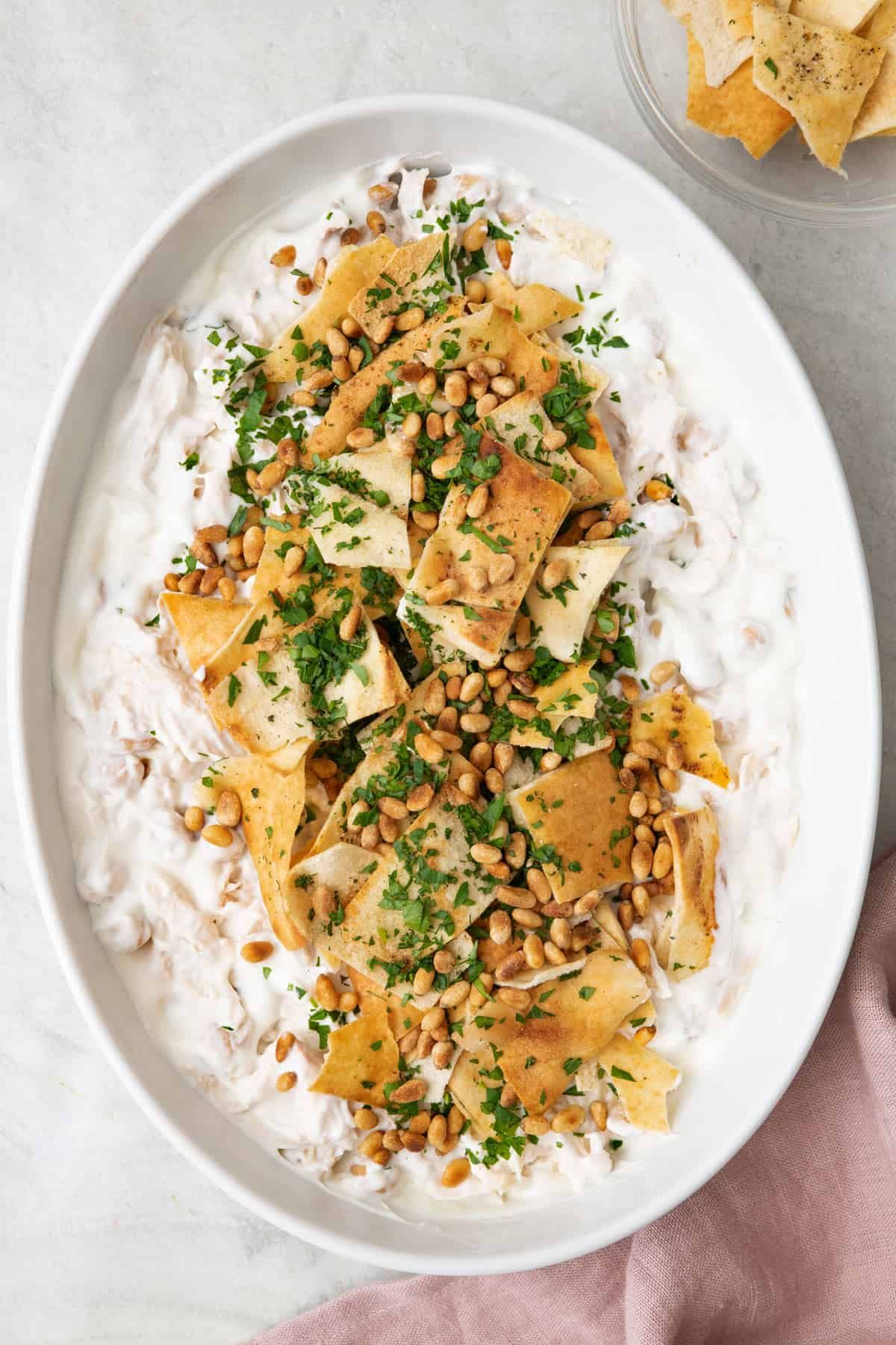Chicken And Yogurt Fattah