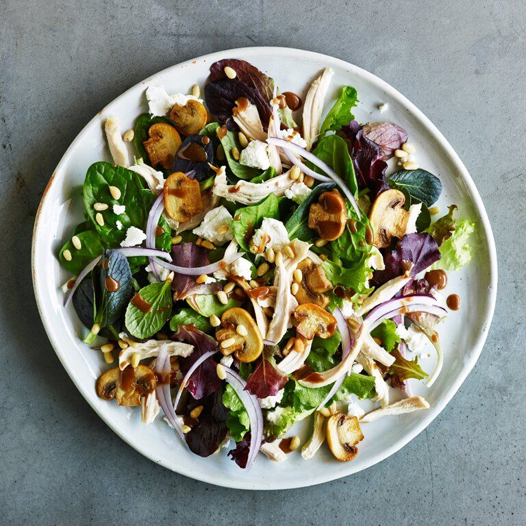Chicken Fresh Mushroom Salad