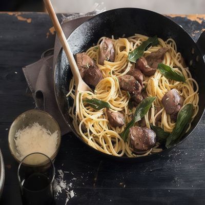 Pasta with Chicken Liver