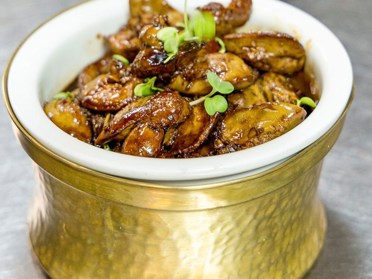 Chicken liver with Pomegranate molasses