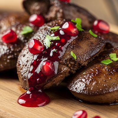 Chicken Liver with Pomegranate Molasses