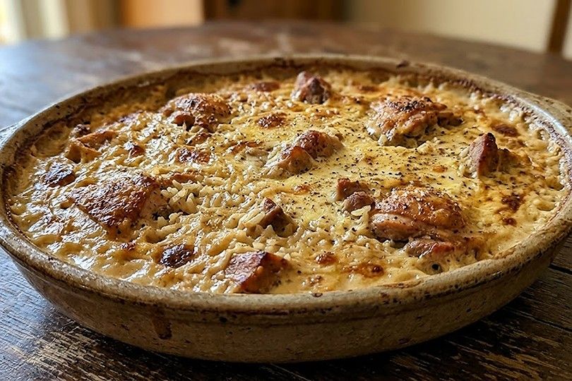 Chicken Oven Baked Rice Tajine