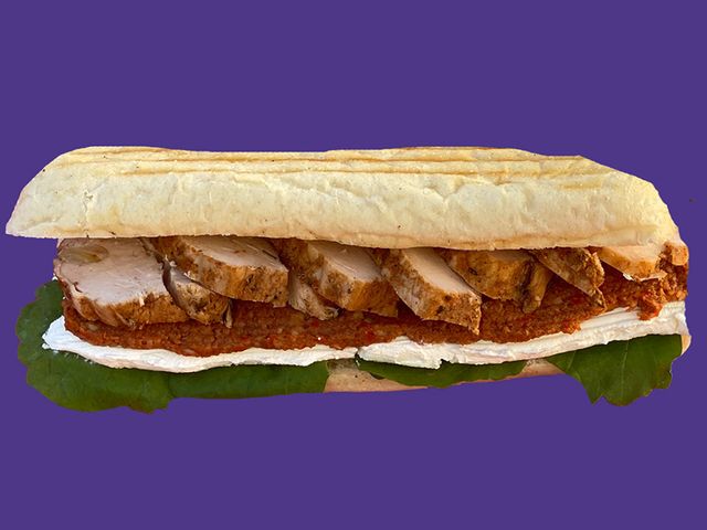 Chicken With Muhammara Sandwich