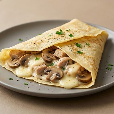 Chicken Mushroom Crepe