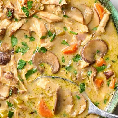 Chicken & Mushroom Creamy Soup