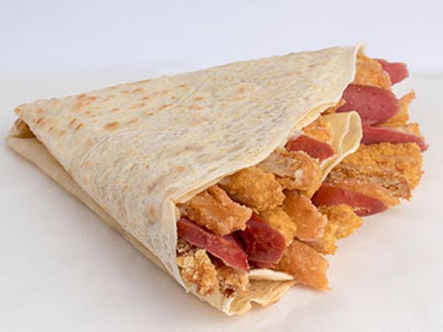 Crispy Chicken And Sausage Saklans Crepe