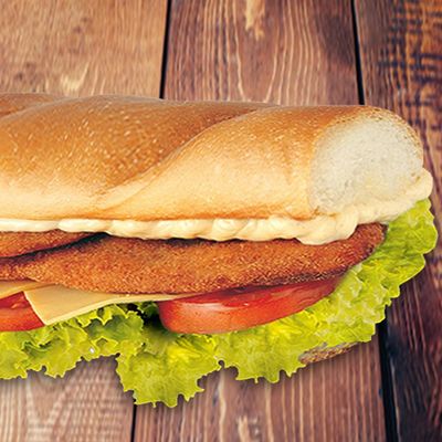Chicken Pane with Cheese Sandwich