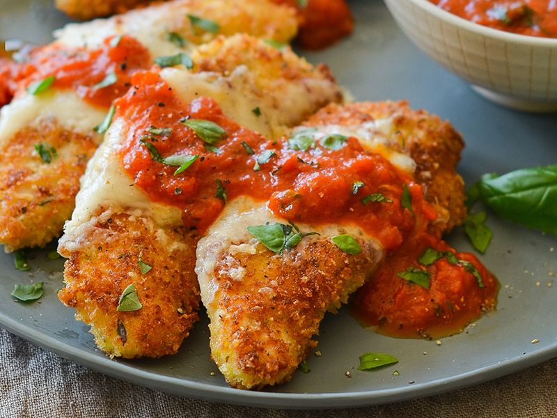Chicken With Parmesan Cheese Platter