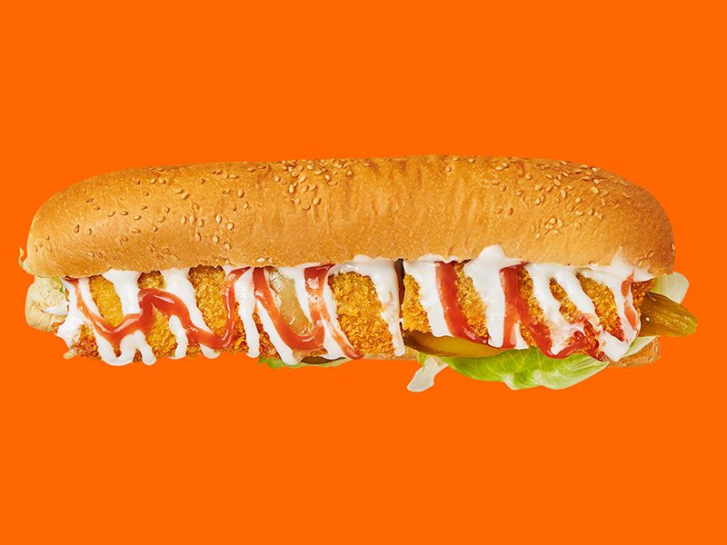 Large Chicken Pesto Sandwich