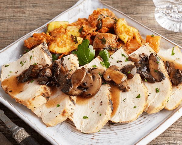 Chicken Portobello With Potato Plate
