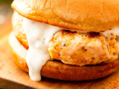 Chicken Ranch Burger Sandwich