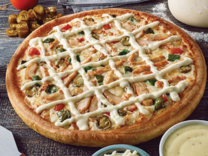 Spicy Chicken Ranch Pizza