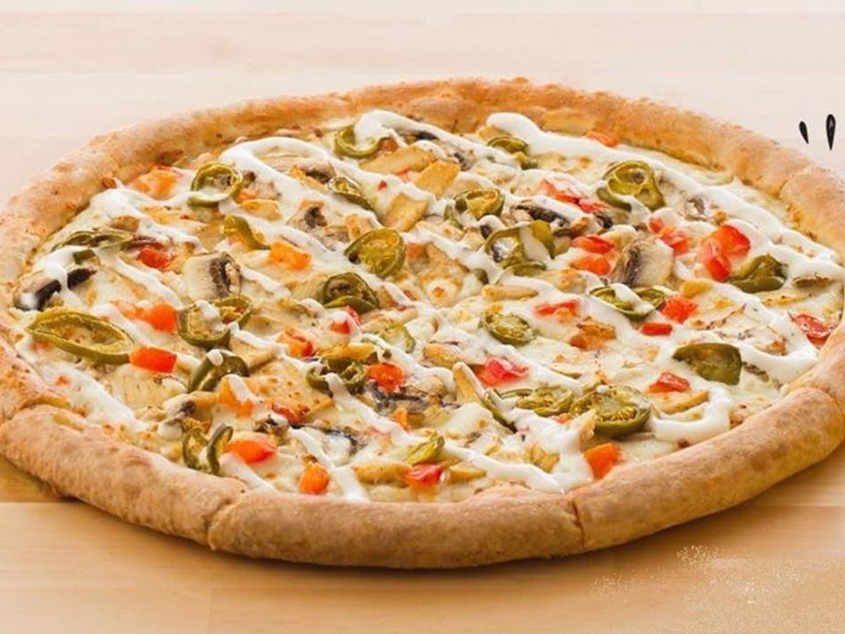 Chicken Pizza with Ranch Sauce