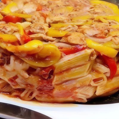 Chicken Shawarma Pasta Tagine