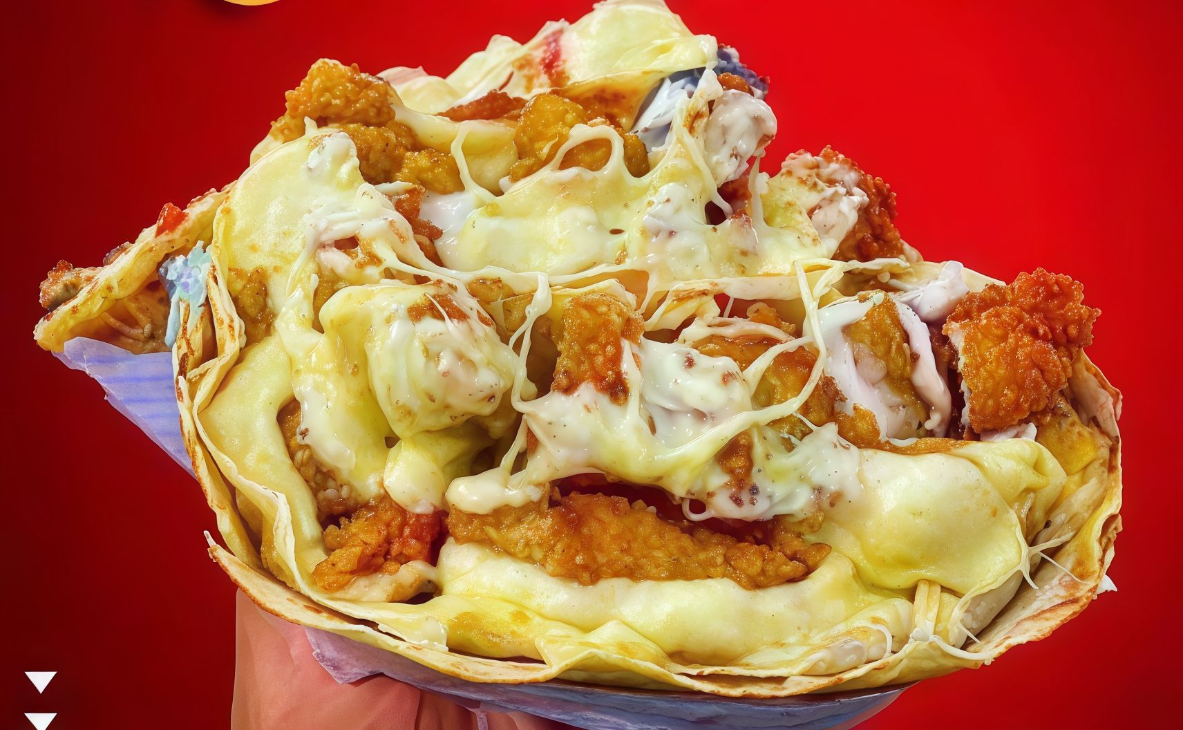 Chicken Shawerma Crepe