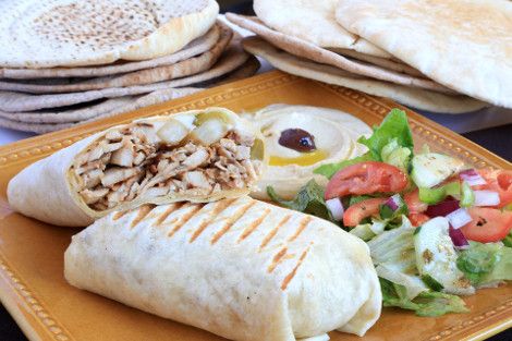 Chicken Shawerma With Mushroom Sandwich