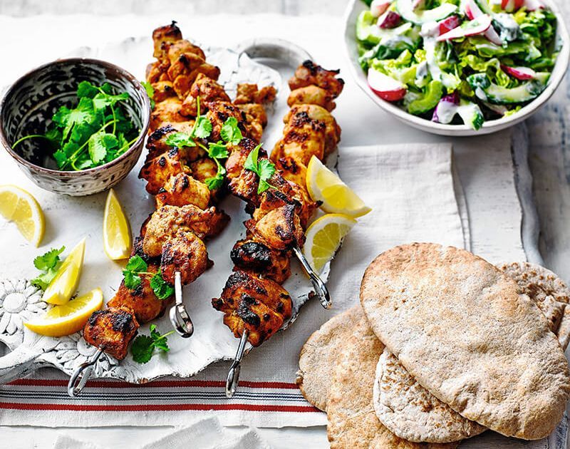 Chicken Shish And Bread