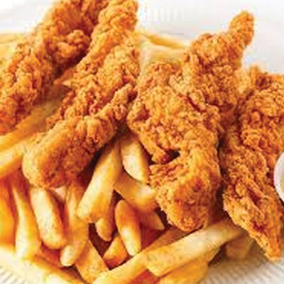 Chicken Strips With French Fries