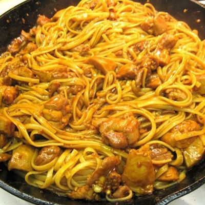 Chicken curry pasta