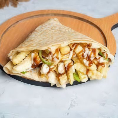 Chicken Zinger With French Fries Crepe