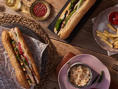 Chicken With Halloumi Cheese Sandwich
