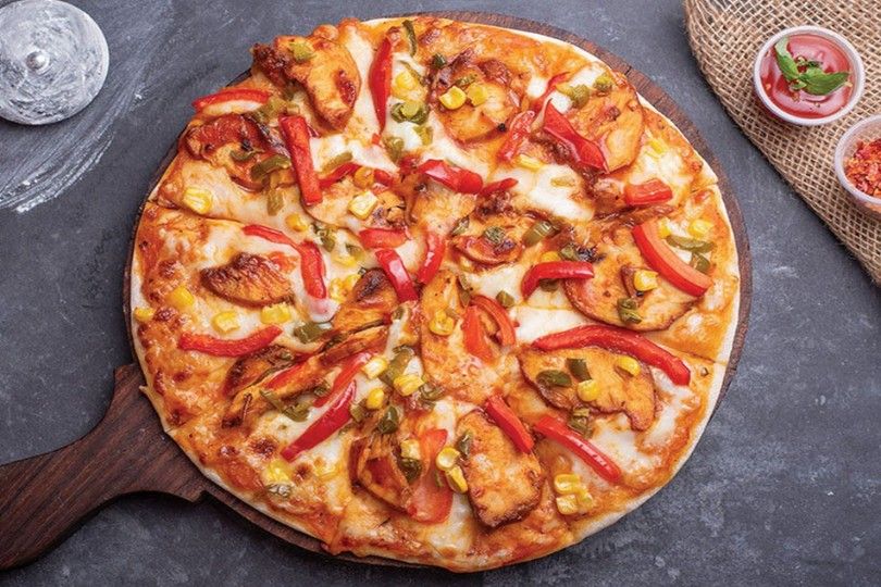 Chicken BBQ pizza