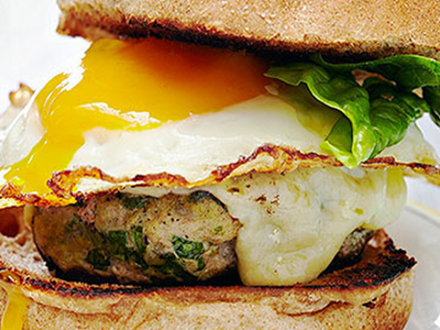 Chicken Burger With Egg Sandwich