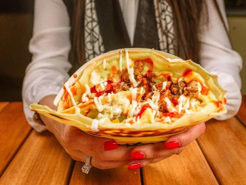 Chicken Fajita Crepe