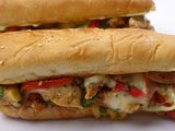Chicken fajita sandwich