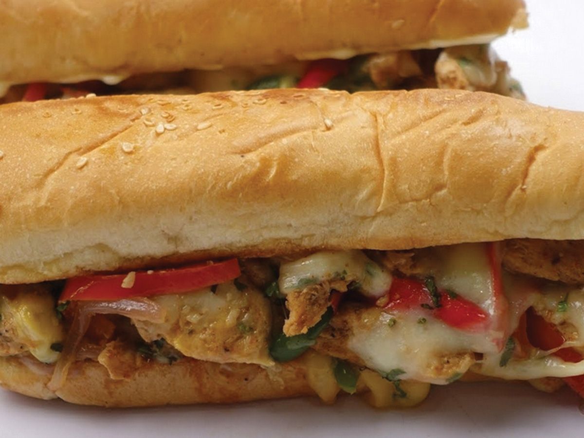 Chicken fajita sandwich
