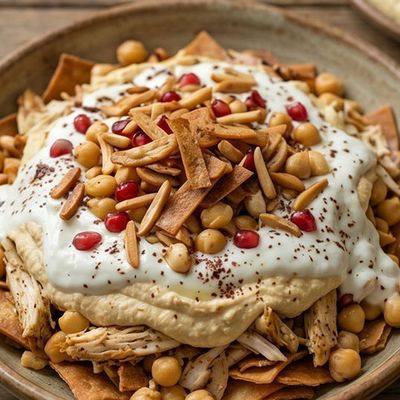 Fattah Chicken with Chickpeas