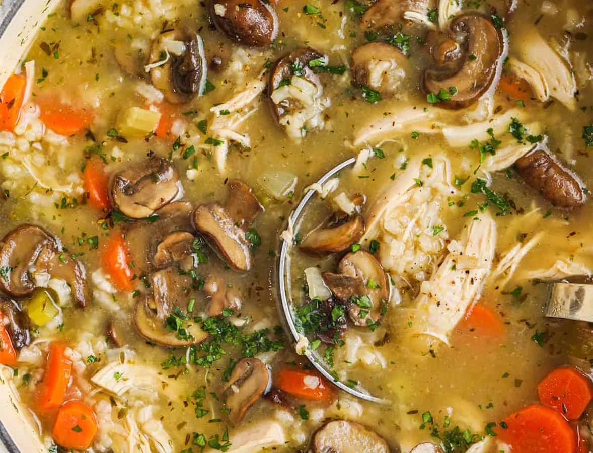 Chicken mushroom soup